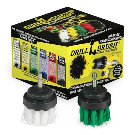 Drill Brush Power Scrubber By Useful Products 5 in W 5 in L Brush, Variety 2in-S-GW-QC-DB